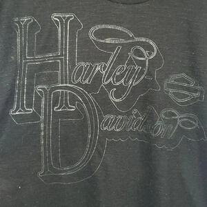 Harley-Davidson Script Burnout Shirt Fredrick, Colorado Size L